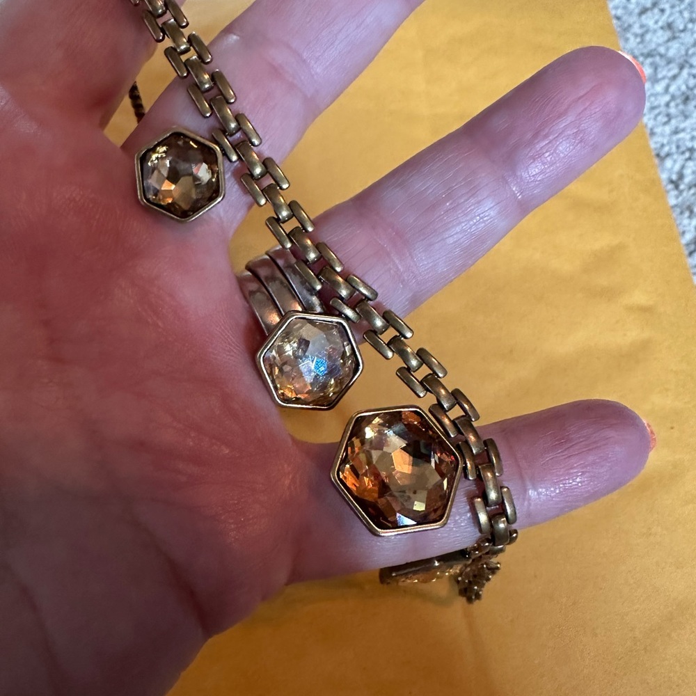 Touchstone crystal necklace